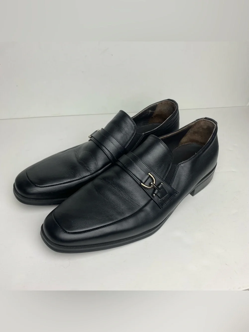 BRUNO MAGLI Pedro Black Leather Loafers Men's Size 11.5M US - Picture 3 of 10